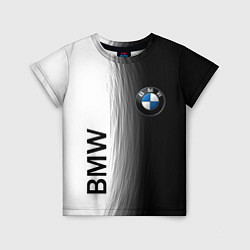 Футболка детская Black and White BMW, цвет: 3D-принт