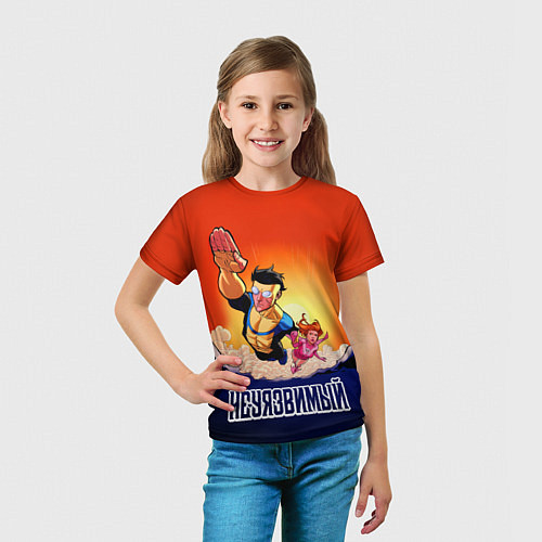 Детская футболка НЕУЯЗВИМЫЙ INVINCIBLE / 3D-принт – фото 5