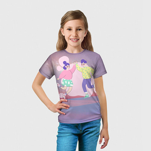 Детская футболка Best friends / 3D-принт – фото 5