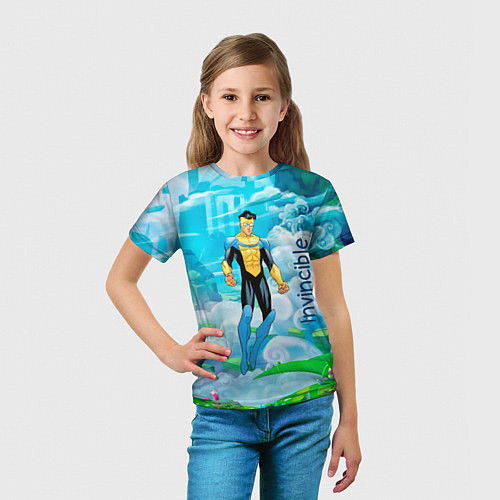 Детская футболка Неуязвимый Invincible / 3D-принт – фото 5
