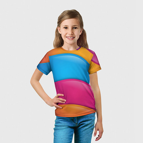 Детская футболка Candy rainbow / 3D-принт – фото 5