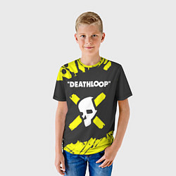 Футболка детская Deathloop - Paint, цвет: 3D-принт — фото 2