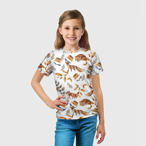Детская футболка Лиса / 3D-принт – фото 5