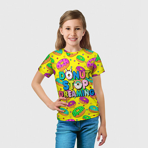 Детская футболка DONUTS / 3D-принт – фото 5
