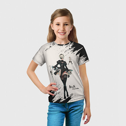 Детская футболка Ниэр Nier Automata Z / 3D-принт – фото 5