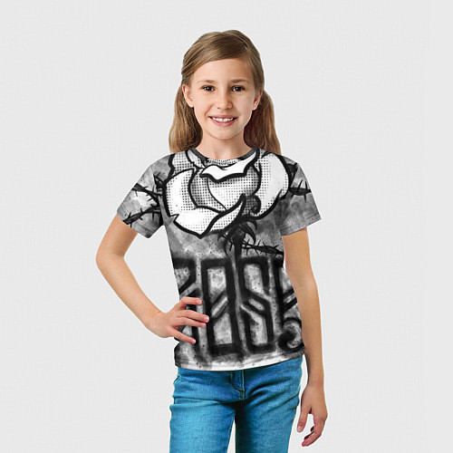 Детская футболка Терновая роза / 3D-принт – фото 5