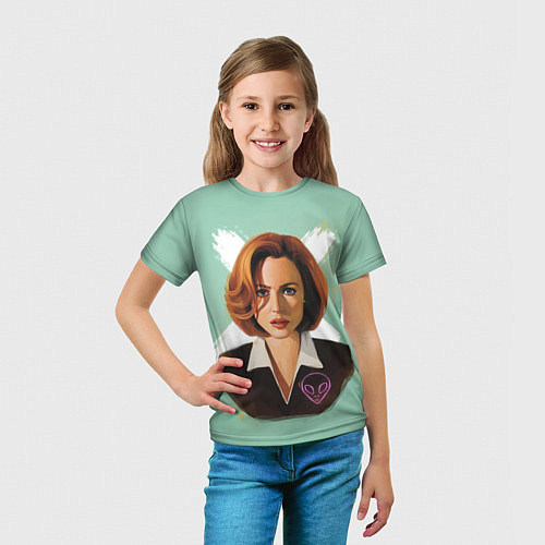 Детская футболка Дана Скалли / 3D-принт – фото 5