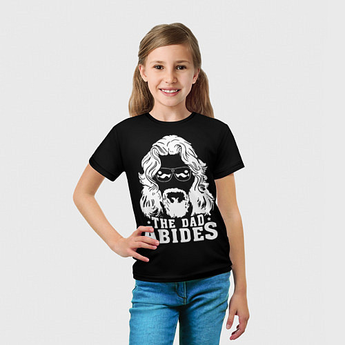 Детская футболка The dad ABIDES / 3D-принт – фото 5