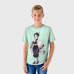 Футболка детская Шинобу Кочо, Столб Насекомого, цвет: 3D-принт — фото 2