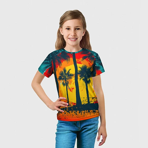 Детская футболка Гавайи / 3D-принт – фото 5
