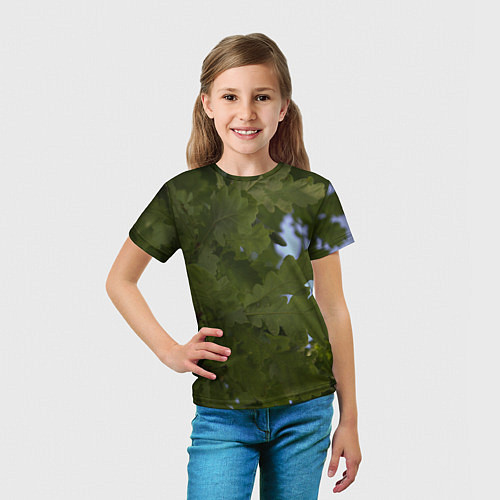 Детская футболка Летние дубы / 3D-принт – фото 5