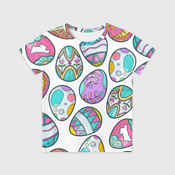 Футболка детская Пасхальные яйца, цвет: 3D-принт