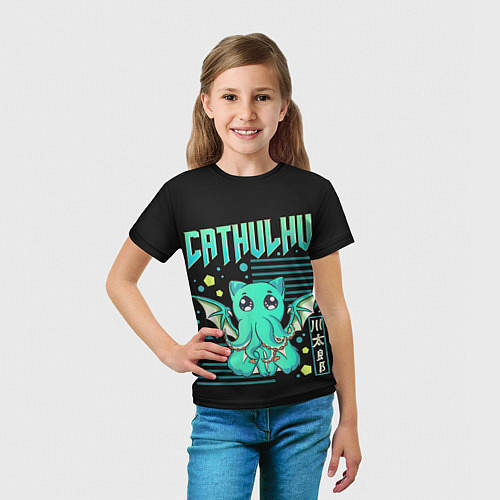 Детская футболка CatHulhu / 3D-принт – фото 5