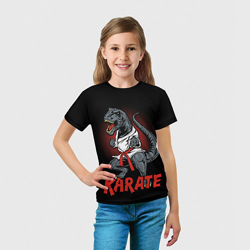 Детская футболка KARATE T-REX / 3D-принт – фото 5