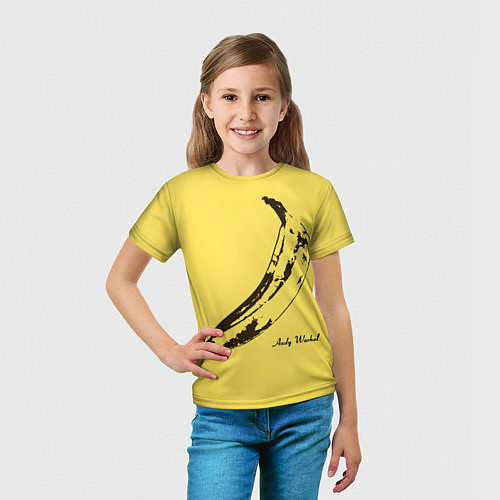 Детская футболка Энди Уорхол - Банан / 3D-принт – фото 5