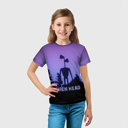 Детская футболка СИРЕНОГОЛОВЫЙ ГЛИТЧ / 3D-принт – фото 5