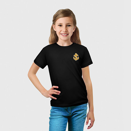 Детская футболка Военно-Морской флот / 3D-принт – фото 5