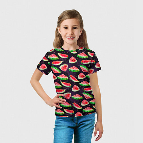 Детская футболка Арбузное лето / 3D-принт – фото 5