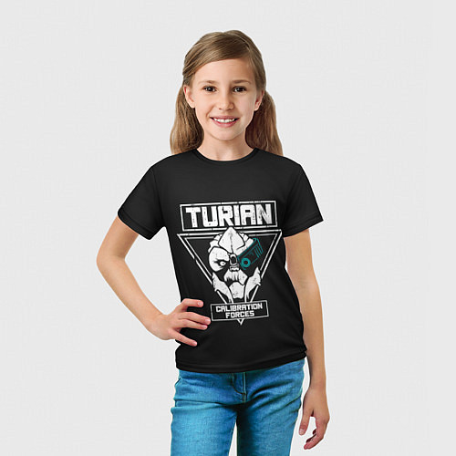 Детская футболка Турианец / 3D-принт – фото 5