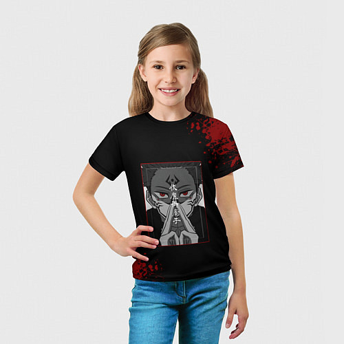 Детская футболка МАГИЧЕСКАЯ БИТВА SUKUNA / 3D-принт – фото 5