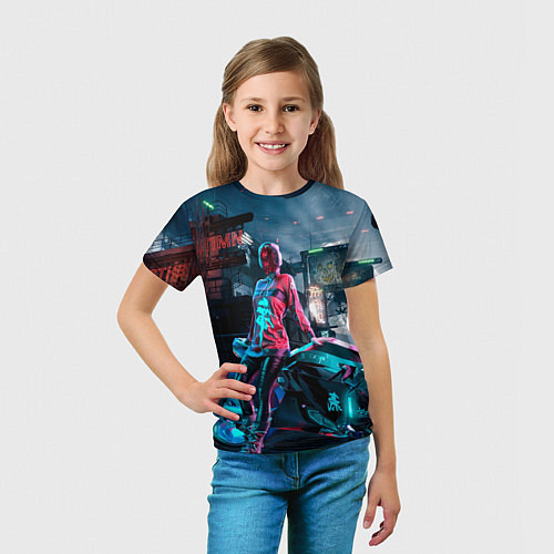 Детская футболка Cyberpunk / 3D-принт – фото 5