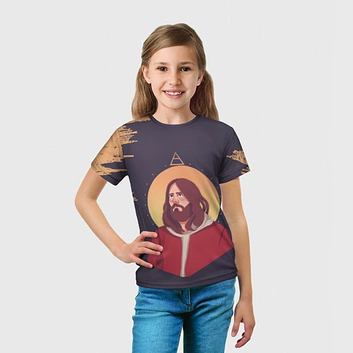 Детская футболка Jared Leto 30 SECONDS TO MARS Z / 3D-принт – фото 5
