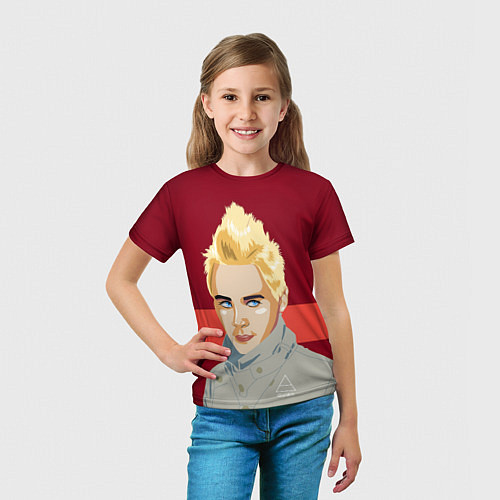 Детская футболка 30 SECONDS TO MARS Jared Leto спина Z / 3D-принт – фото 5