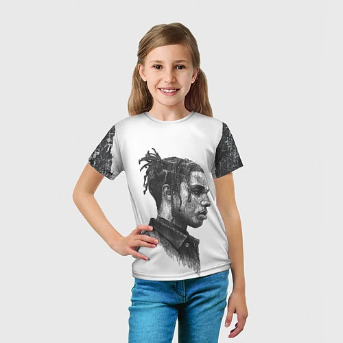 Детская футболка ASAP ROCKY АСАП спина Z / 3D-принт – фото 5
