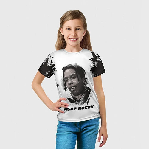 Детская футболка АСАП ASAP ROCKY Z / 3D-принт – фото 5