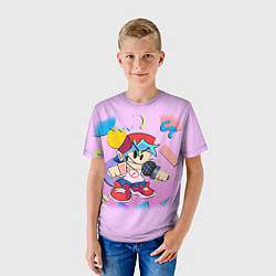 Футболка детская Friday Night Funkin парень, цвет: 3D-принт — фото 2
