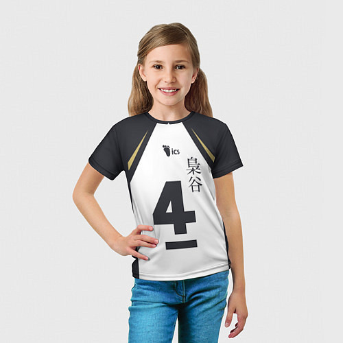 Детская футболка Бокуто 4 форма Фукуродани / 3D-принт – фото 5