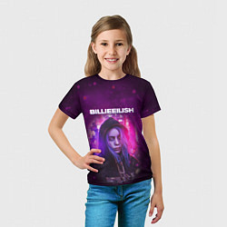 Футболка детская BILLIE EILISH GLITCH Z, цвет: 3D-принт — фото 2