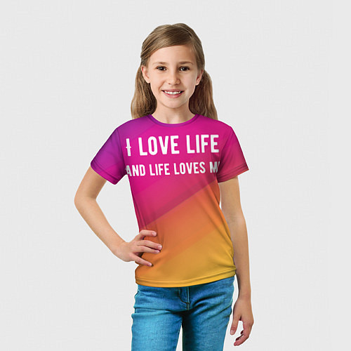 Детская футболка Жизнь / 3D-принт – фото 5