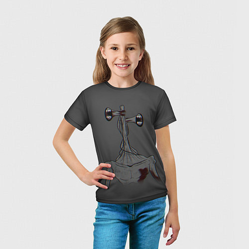 Детская футболка Сиреноголовый Глитч Glitch / 3D-принт – фото 5