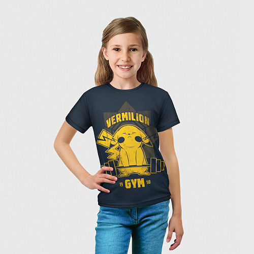Детская футболка Vermilion gym / 3D-принт – фото 5