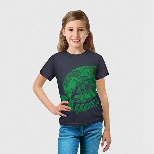 Детская футболка Травяные покемоны / 3D-принт – фото 5