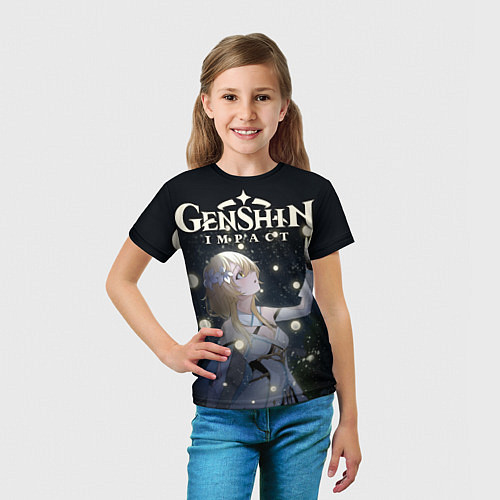 Детская футболка ЛЮМИН LUMINE GENSHIN / 3D-принт – фото 5