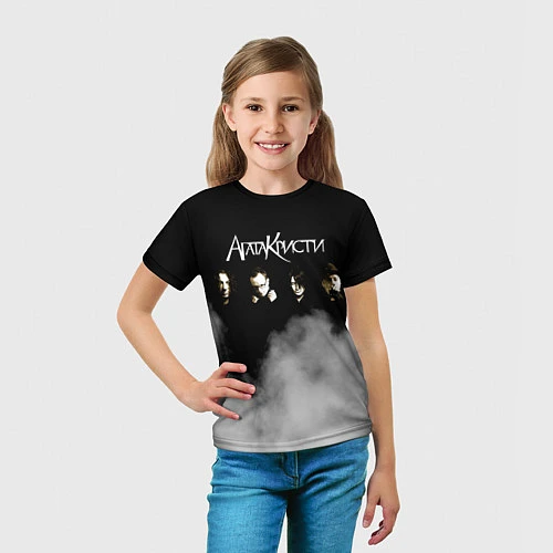 Детская футболка Агата Кристи группа / 3D-принт – фото 5
