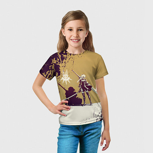 Детская футболка Yorha 2B Nier Automata Z / 3D-принт – фото 5