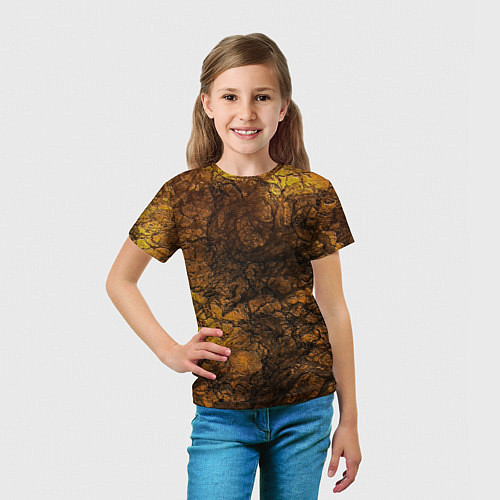 Детская футболка Абстрактный узор текстура / 3D-принт – фото 5