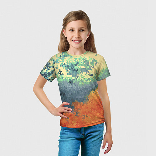 Детская футболка Стихия: лед и пламя / 3D-принт – фото 5