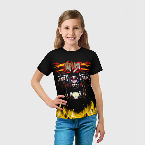 Детская футболка Ария - Герой асфальта / 3D-принт – фото 5