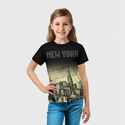 Детская футболка Нью-Йорк / 3D-принт – фото 5
