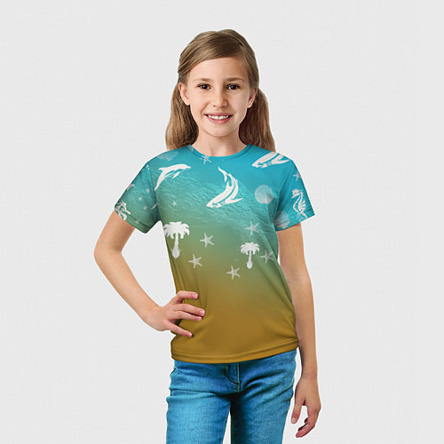 Детская футболка Морское ассорти / 3D-принт – фото 5