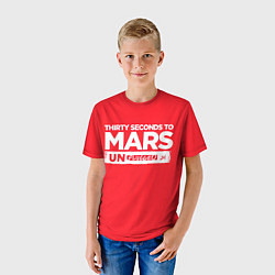 Футболка детская Thirty Seconds to Mars UN PLUGGED, цвет: 3D-принт — фото 2
