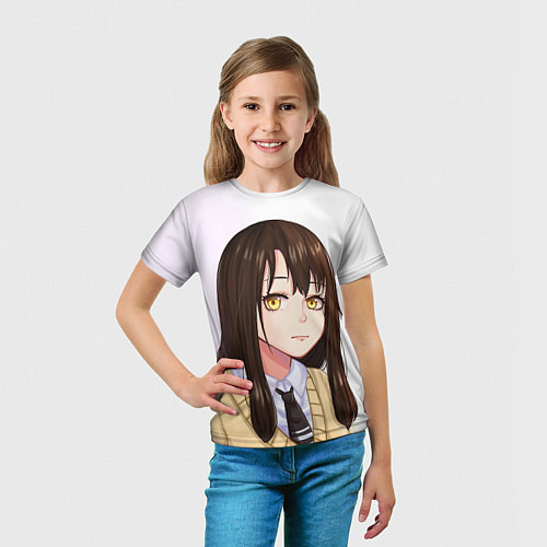 Детская футболка Девочка, которая видит это Мико Ёцуя / 3D-принт – фото 5