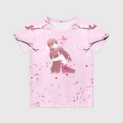 Футболка детская Аниме Объятия Любовь Пара, цвет: 3D-принт
