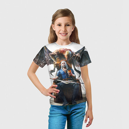 Детская футболка Geralt / 3D-принт – фото 5