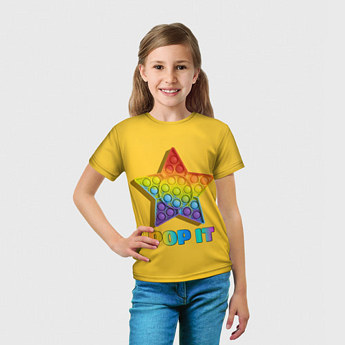 Детская футболка POP IT STAR ПОП ИТ ЗВЕЗДА / 3D-принт – фото 5