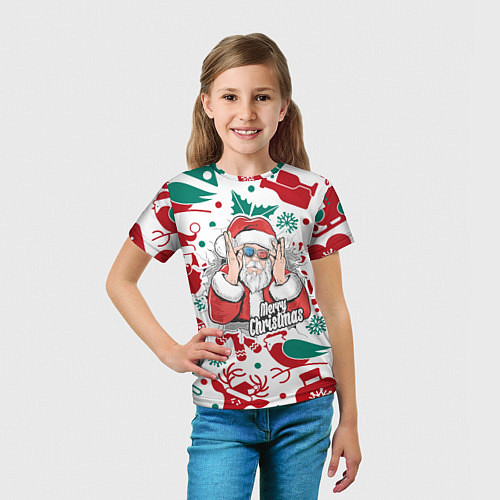 Детская футболка Merry Christmas3D / 3D-принт – фото 5